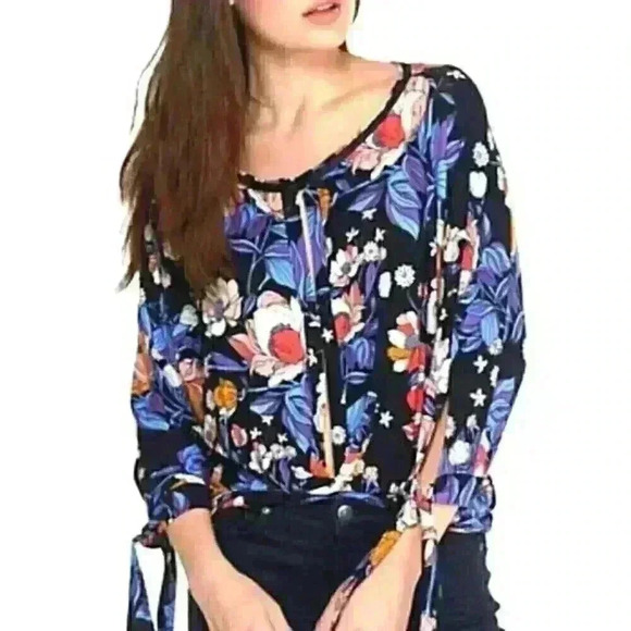 Free People Floral Top - Picture 1 of 6